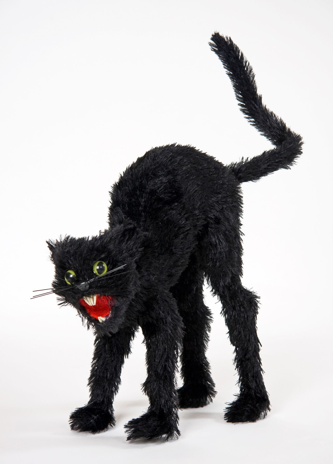 bucklige schwarze Katze, ca. 34 cm