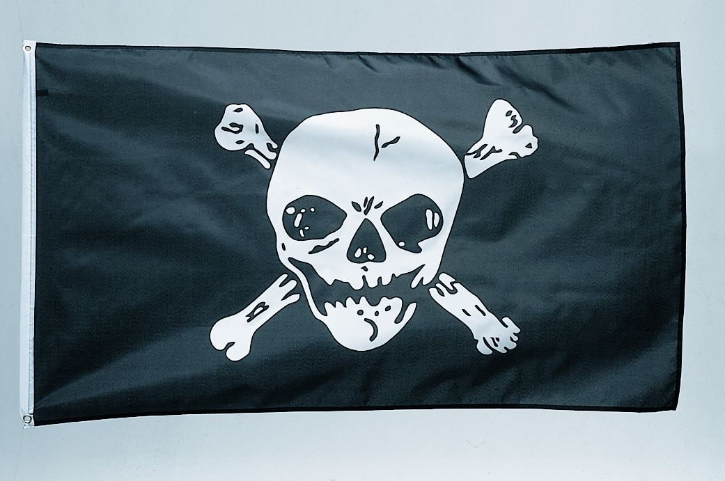 Piraten-Fahne "Jolly Roger", ca. 90 x 150 cm