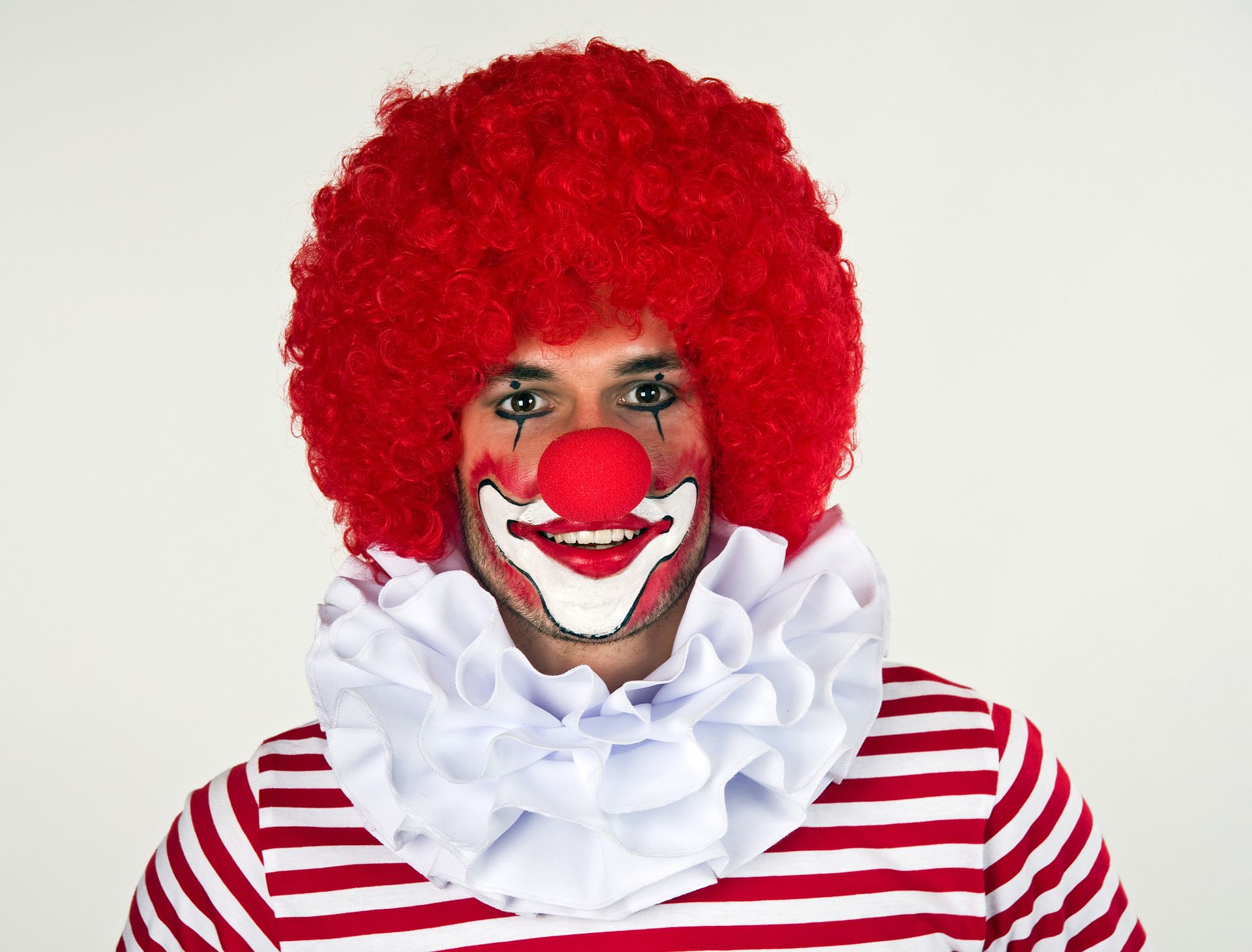 Clownkragen, wei, dreilagig