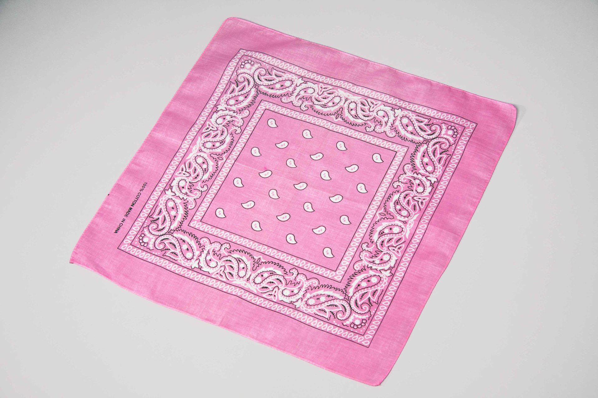 Bandana bedruckt, ca. 55x55 cm, rosa