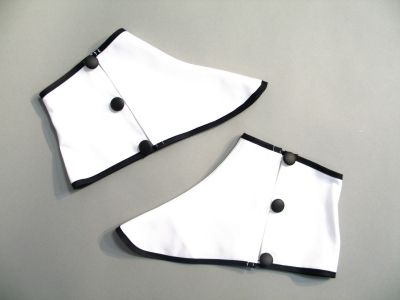 Stoffgamaschen, wei