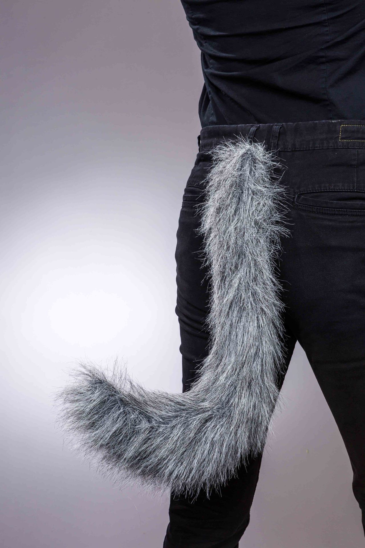 Wolfsschwanz, grau, ca. 55 cm