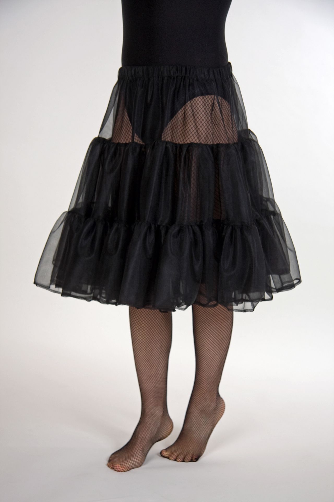 Petticoat schwarz, ca. 55 cm lang