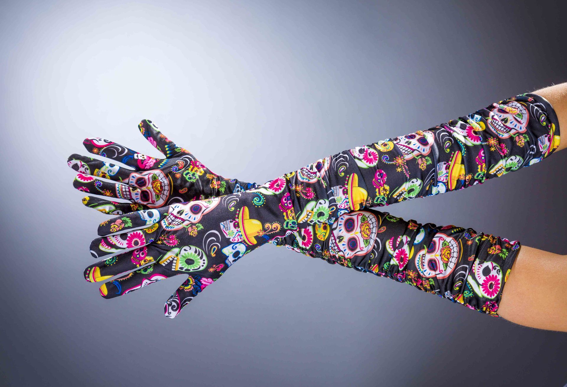 Handschuhe "Tag der Toten", ca. 50 cm