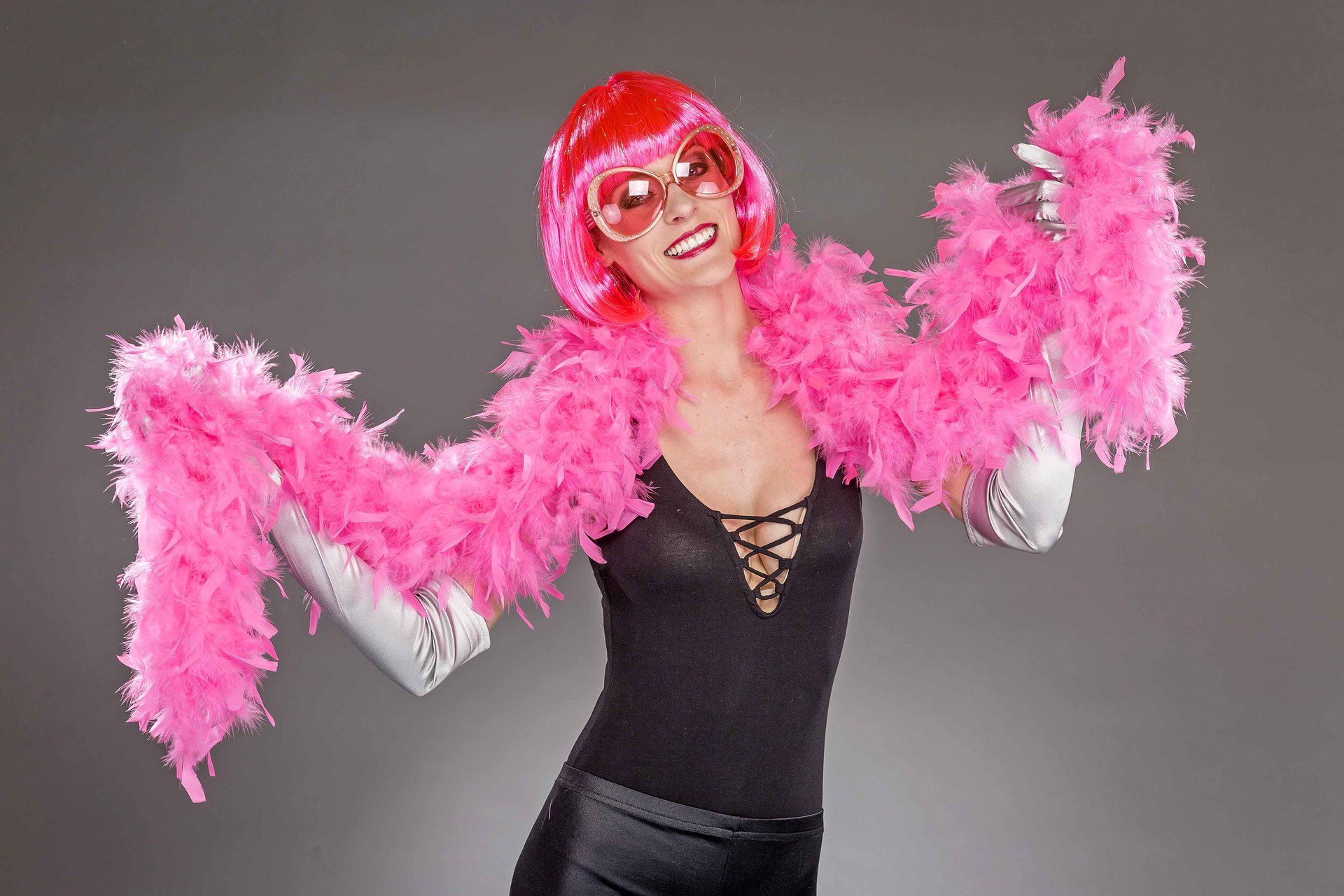 Chandellenboa 2-fach, ca. 180 cm, pink