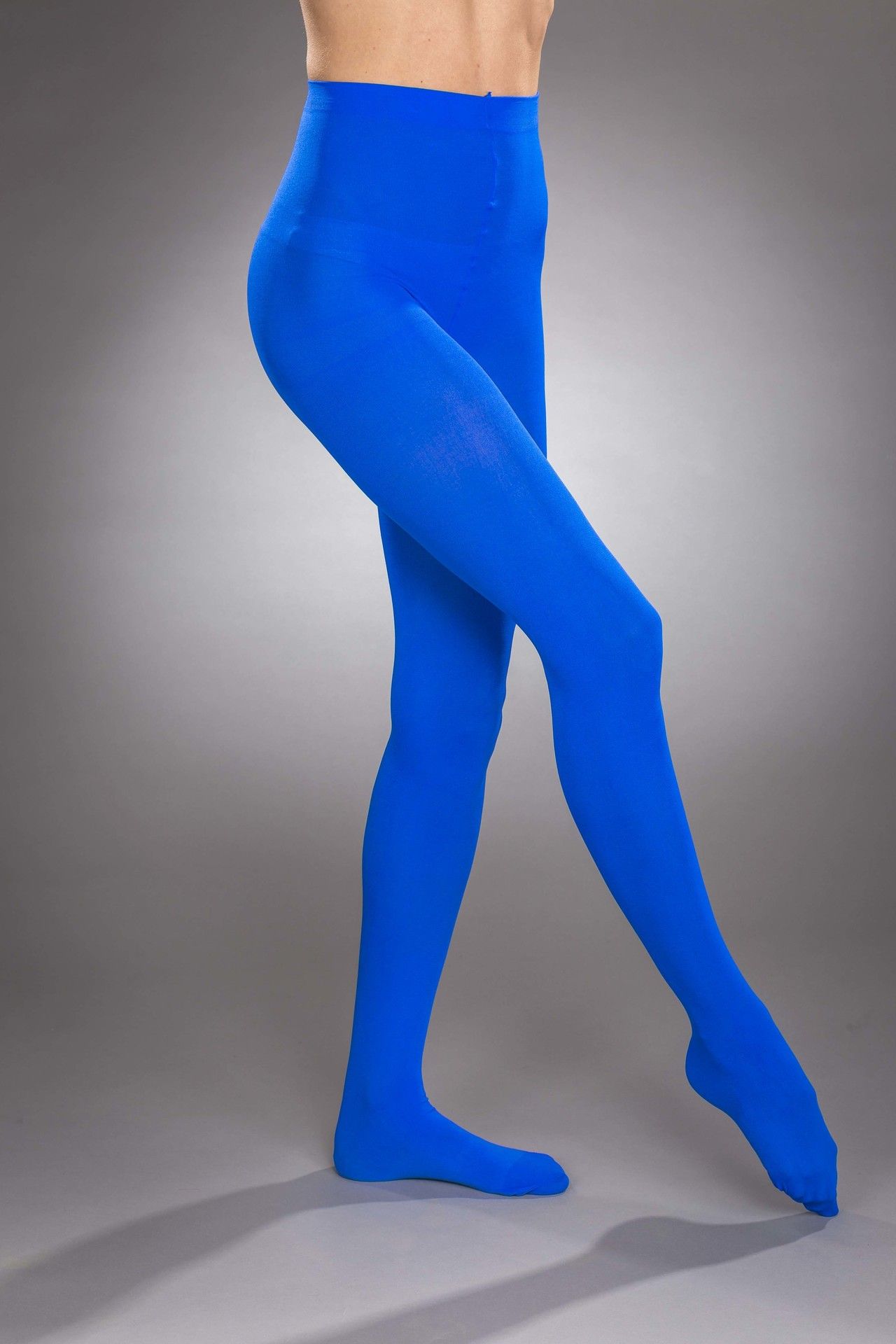 blickdichte Strumpfhose blau