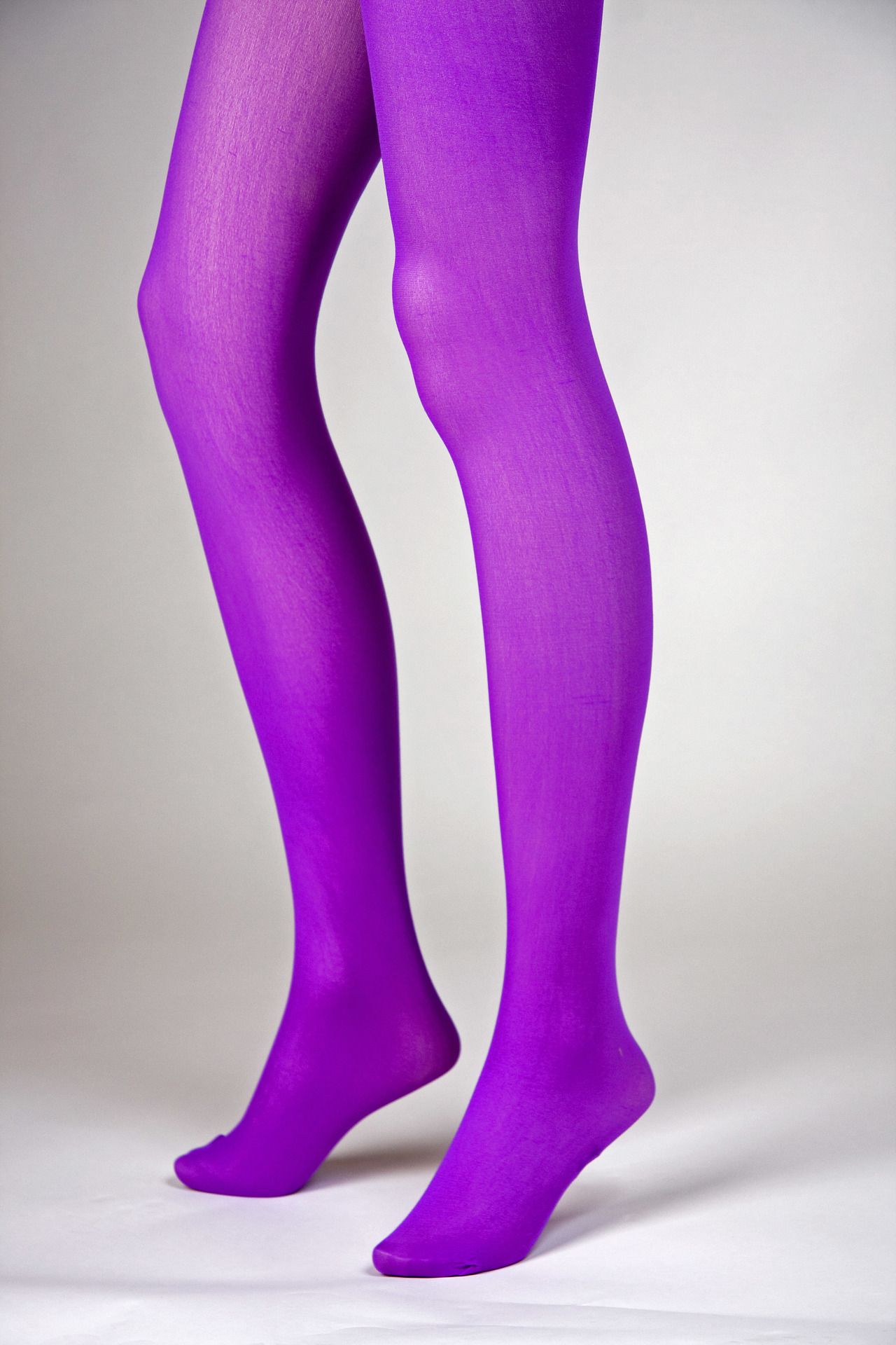 blickdichte Strumpfhose, neonlila