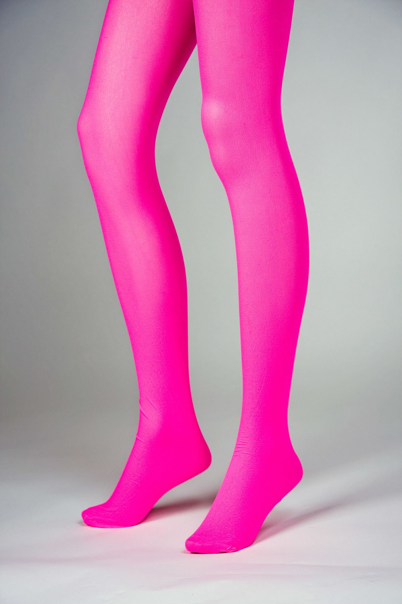 blickdichte Strumpfhose, neonpink