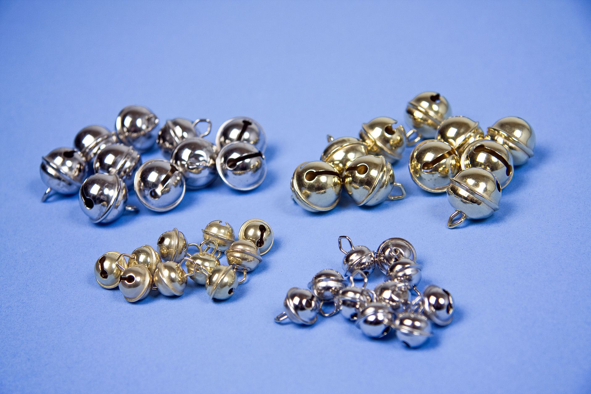 Beutel mit 10 Glckchen,  19 mm, gold