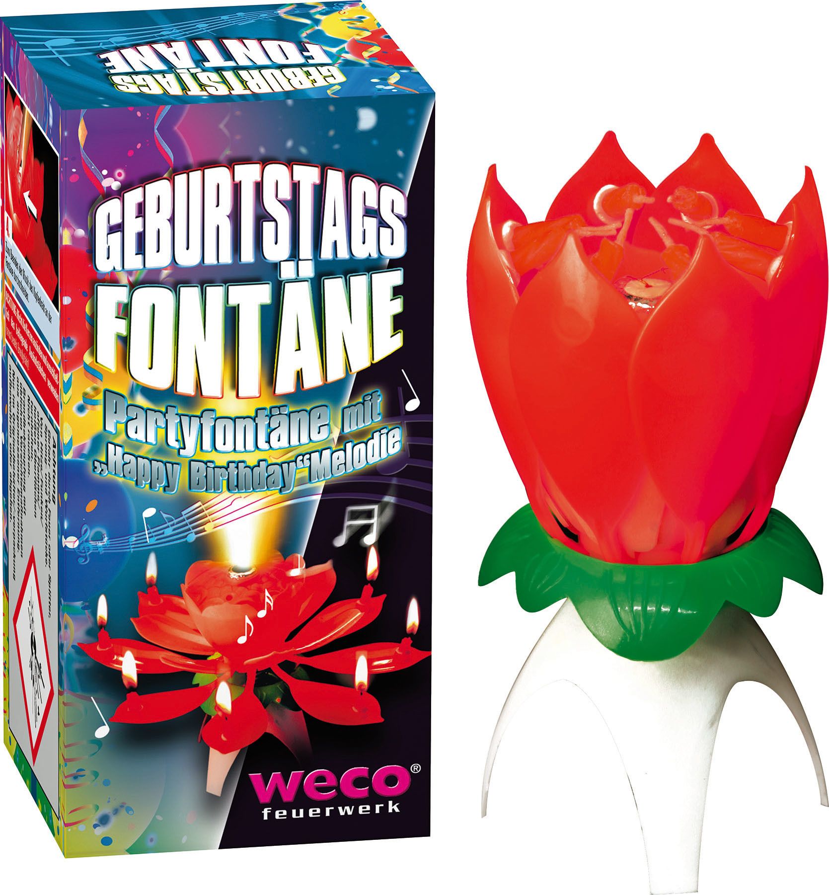 Fontne mit "Happy-Birthday"-Melodie